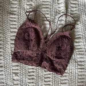 VS PINK Lace Bralette in Mauve MED